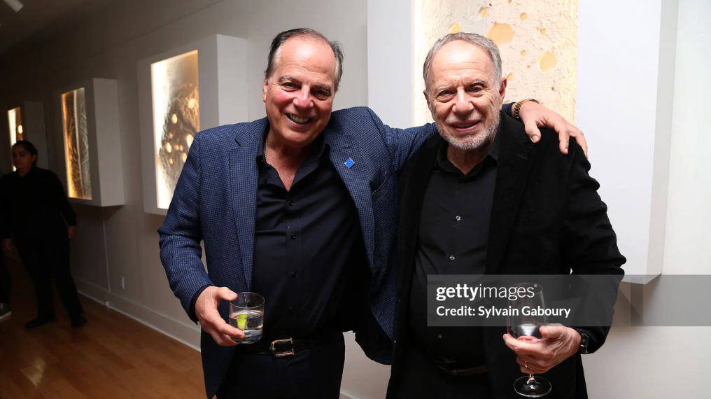 Bentley Meeker and Charles Saffati attending Carlton Fine Arts (Photo by Sylvain Gaboury/Patrick McMullan via Getty Images)
